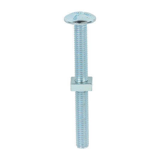 TIMCO Roofing Bolts & Square Nuts Silver - M8 x 80 - Image