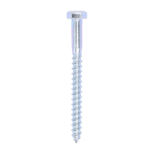 TIMCO Coach Screws Hex Head Silver  - 8.0 x 90 - Image