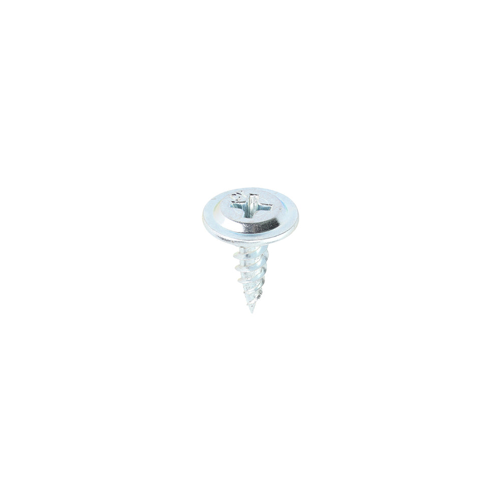 TIMCO Sharp Point Wafer Head Silver Screws - 8 x 9/16 - Image
