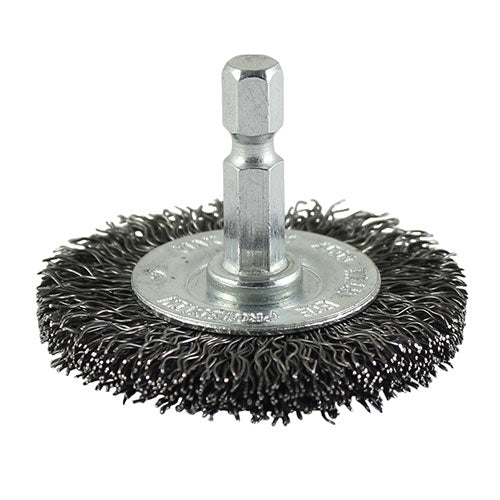 TIMCO Drill Wheel Brush Crimped Steel Wire - 100mm - Image
