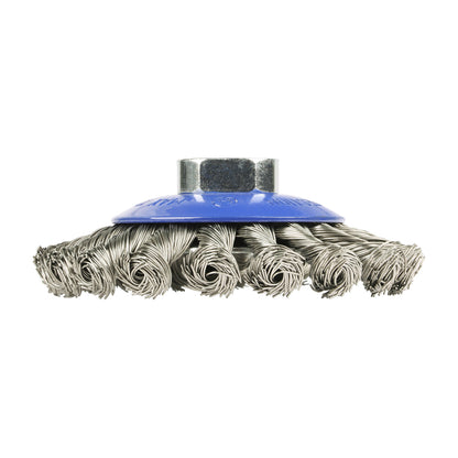 TIMCO Angle Grinder Bevel Brush Twisted Knot Stainless Steel - 100mm - Image