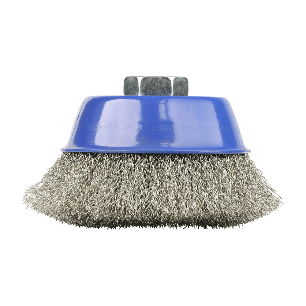 TIMCO Angle Grinder Cup Brush Crimped Stainless Steel - 100mm - Image