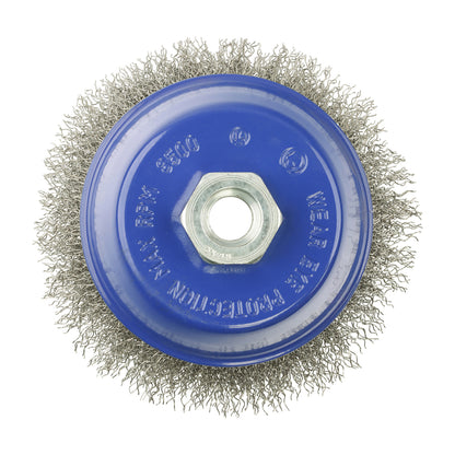 TIMCO Angle Grinder Cup Brush Crimped Stainless Steel - 100mm - Image