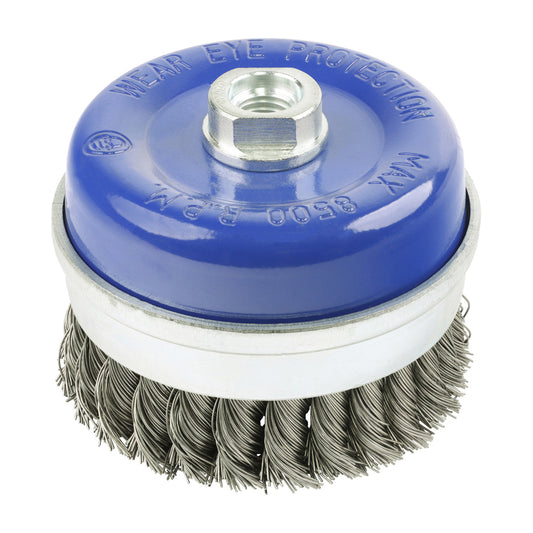 TIMCO Angle Grinder Cup Brush Twisted Knot Stainless Steel - 100mm - Image