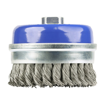 TIMCO Angle Grinder Cup Brush Twisted Knot Stainless Steel - 100mm - Image