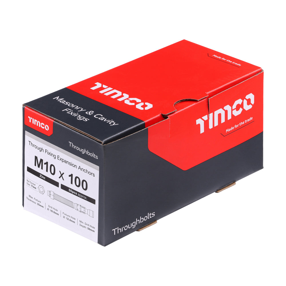 TIMCO Throughbolts Silver - M10 x 100 - Image