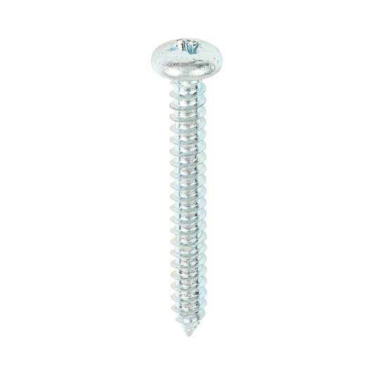 TIMCO Self-Tapping Pan Head Silver Screws - 10 x 1 1/2 - Image