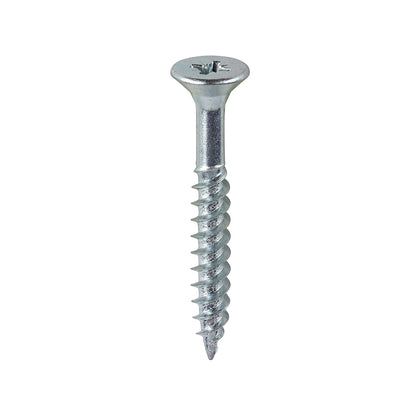 TIMCO Twin-Threaded Countersunk Silver Woodscrews - 10 x 1 1/2 - Image
