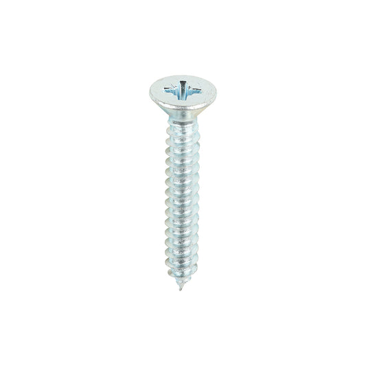 TIMCO Self-Tapping Countersunk Silver Screws - 10 x 1 1/4 - Image