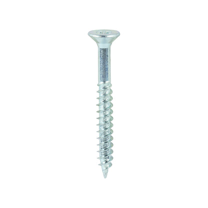 TIMCO Twin-Threaded Countersunk Silver Woodscrews - 10 x 1 3/4 - Image