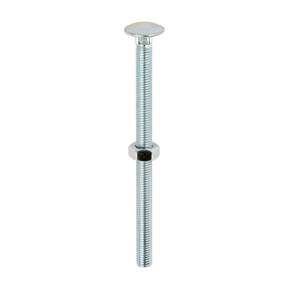 TIMCO Carriage Bolts DIN603 & Hex Full Nuts DIN934 Silver - M10 x 150 - Image