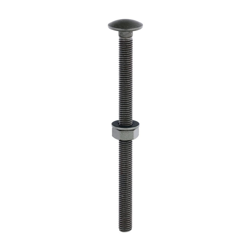 TIMCO Carriage Bolts DIN603 Hex Nuts & Form A Washers Green Exterior - M10 x 150 - Image