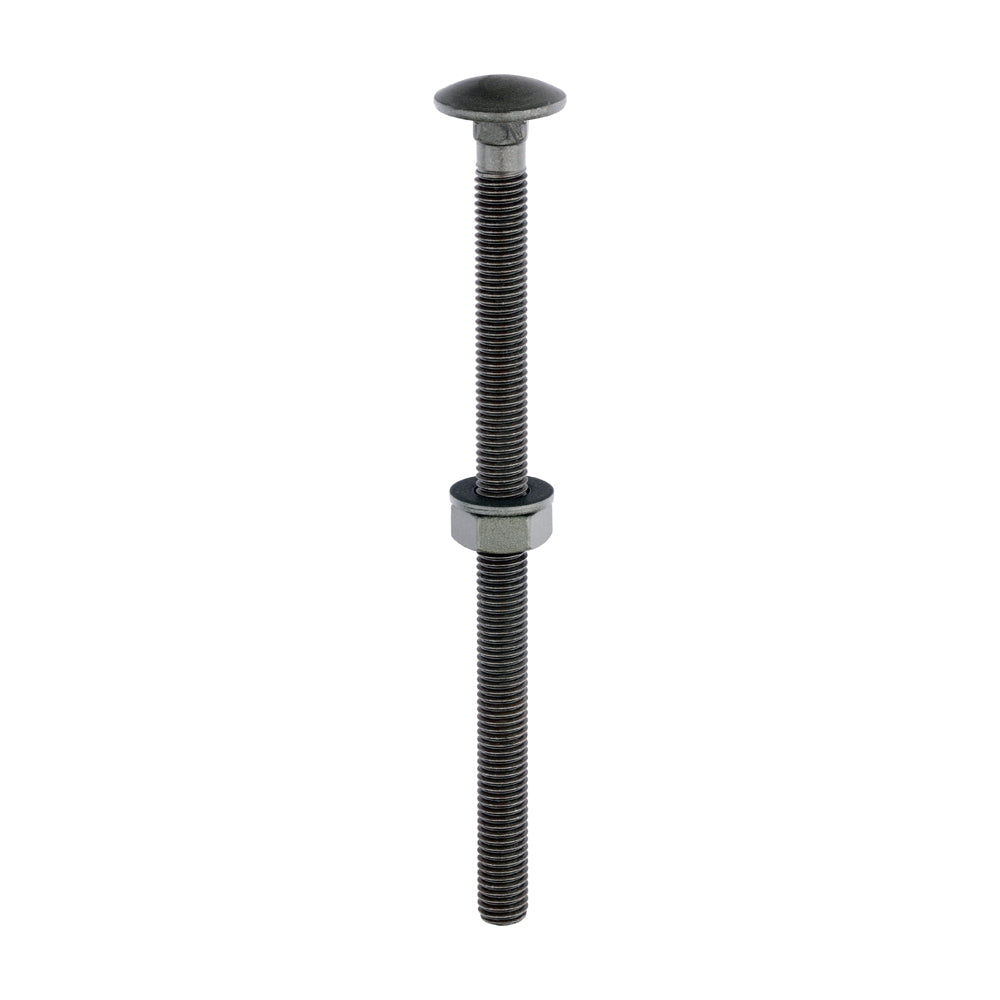 TIMCO Carriage Bolts DIN603 Hex Nuts & Form A Washers Green Exterior - M10 x 160 - Image