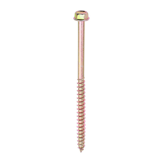 TIMCO Advanced Coach Screws - Hex Flange - Yellow - 10.0 x 160 - Image