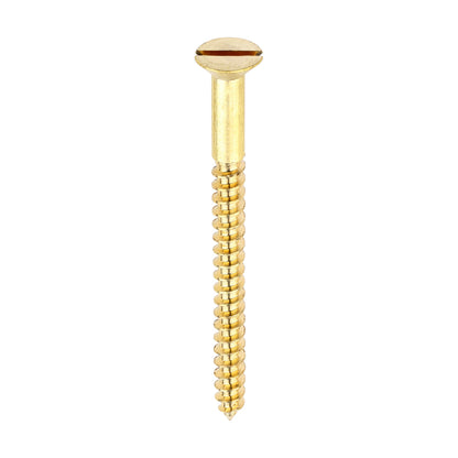 TIMCO Solid Brass Countersunk Woodscrews - 10 x 2 1/2 - Image