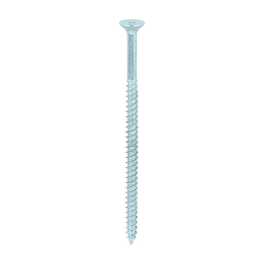 TIMCO Twin-Threaded Countersunk Silver Woodscrews - 10 x 3 1/2 - Image