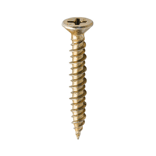 TIMCO Window Fabrication Screws Countersunk PH High-Low Thread Slash Point Yellow - 4.3 x 30 - Image