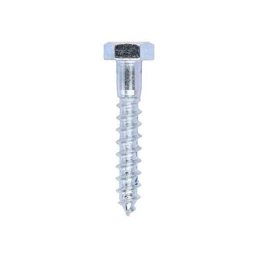 TIMCO Coach Screws Hex Head Silver  - 10.0 x 60 - Image