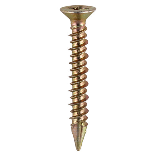 TIMCO Window Fabrication Screws Countersunk PH High-Low Thread Slash Point Yellow - 4.3 x 40 - Image