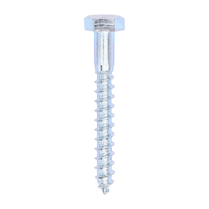 TIMCO Coach Screws Hex Head Silver  - 10.0 x 80 - Image