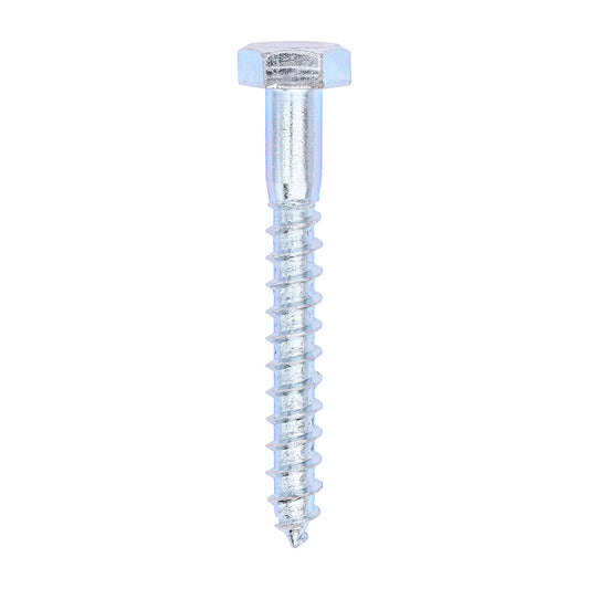TIMCO Coach Screws Hex Head Silver  - 10.0 x 80 - Image