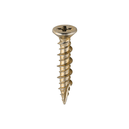 TIMCO Window Fabrication Screws Countersunk PH High-Low Thread Slash Point Yellow - 4.8 x 25 - Image