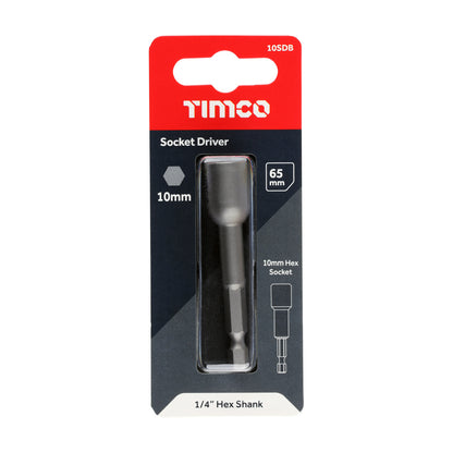 TIMCO Magnetic Socket Driver S2 - 10 x 65 - Image