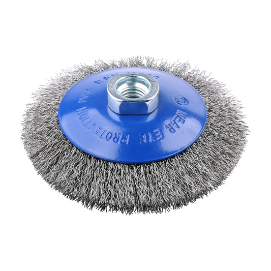 TIMCO Angle Grinder Bevel Brush Crimped Stainless Steel - 115mm - Image