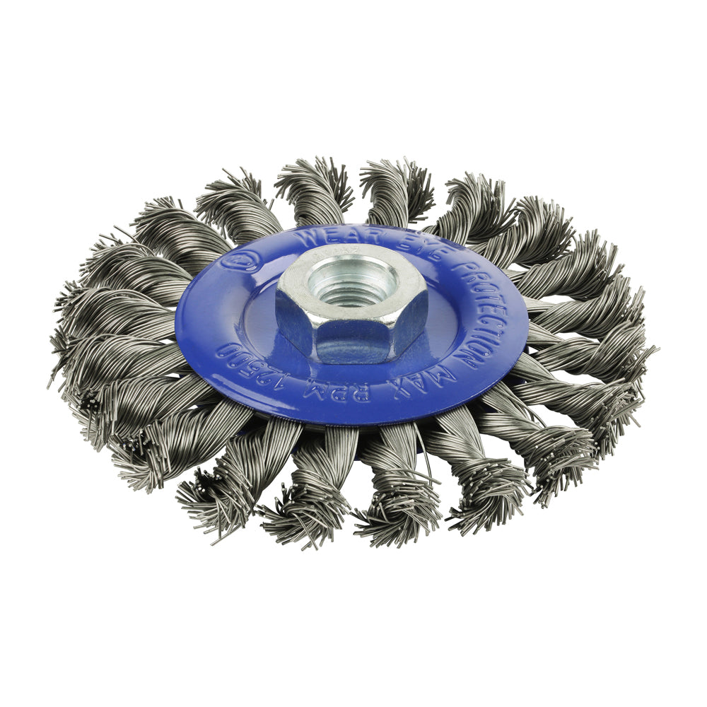 TIMCO Angle Grinder Wheel Brush Twisted Knot Stainless Steel - 115mm - Image
