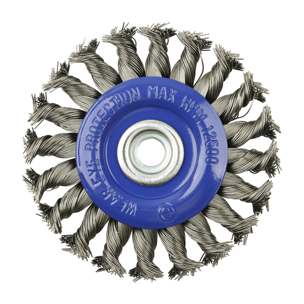 TIMCO Angle Grinder Wheel Brush Twisted Knot Stainless Steel - 115mm - Image