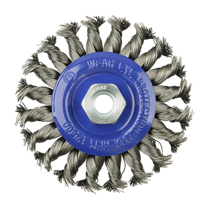 TIMCO Angle Grinder Wheel Brush Twisted Knot Stainless Steel - 115mm - Image
