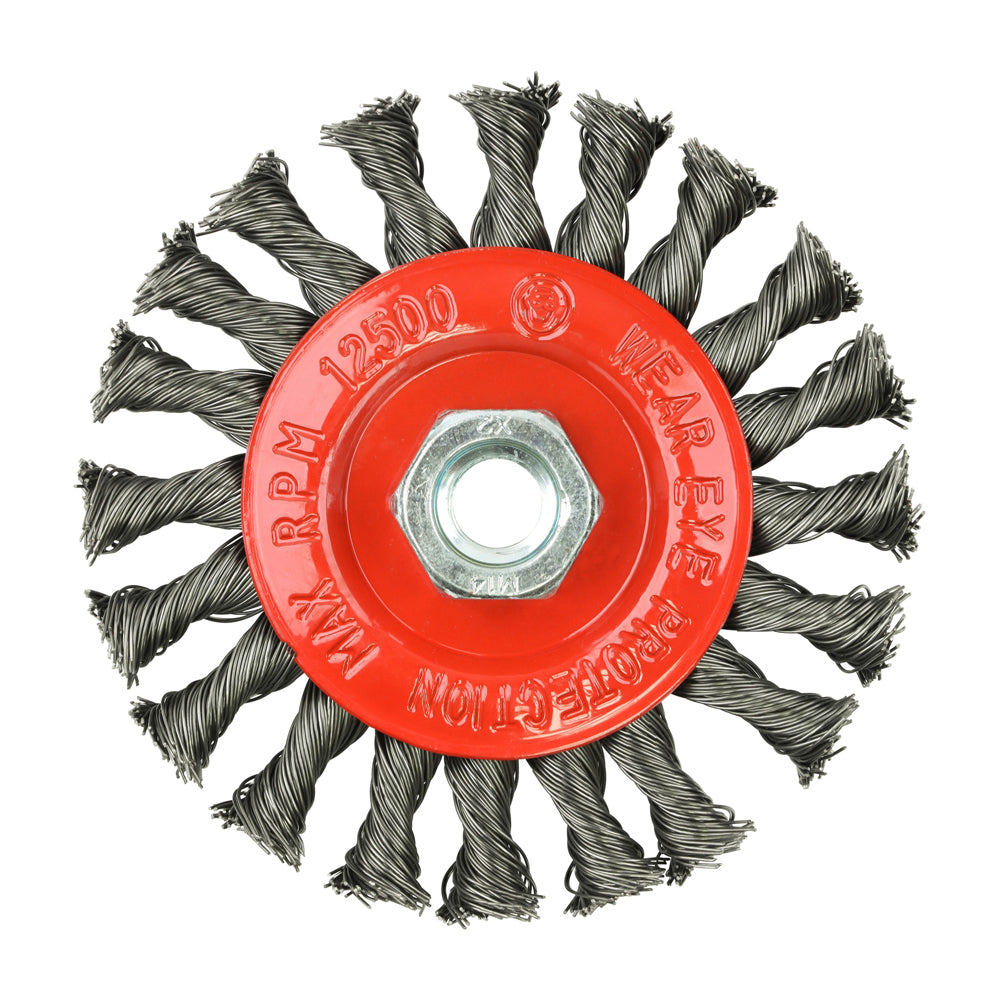 TIMCO Angle Grinder Wheel Brush Twisted Knot Steel Wire - 115mm - Image