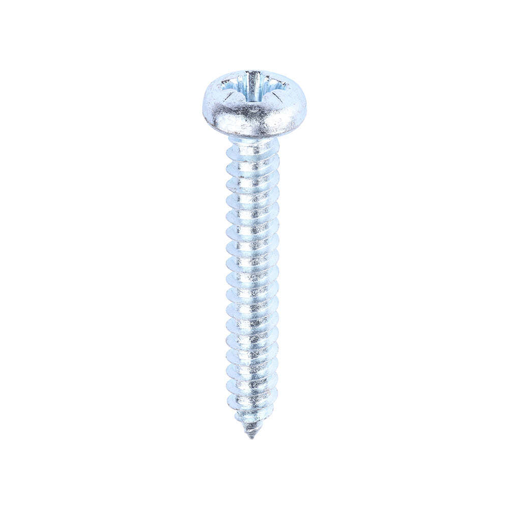 TIMCO Self-Tapping Pan Head Silver Screws - 12 x 1 1/2 - Image