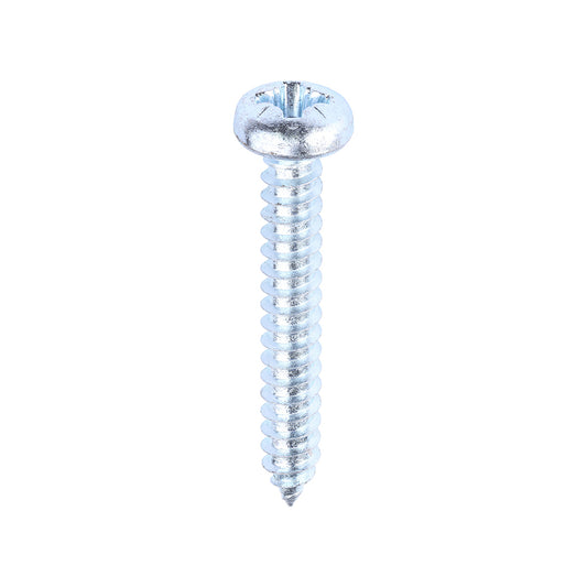 TIMCO Self-Tapping Pan Head Silver Screws - 12 x 1 1/2 - Image