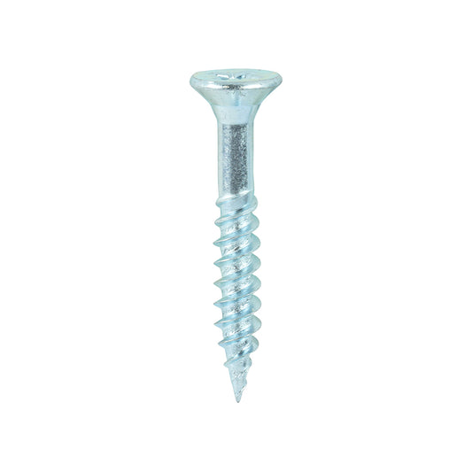 TIMCO Twin-Threaded Countersunk Silver Woodscrews - 12 x 1 1/2 - Image