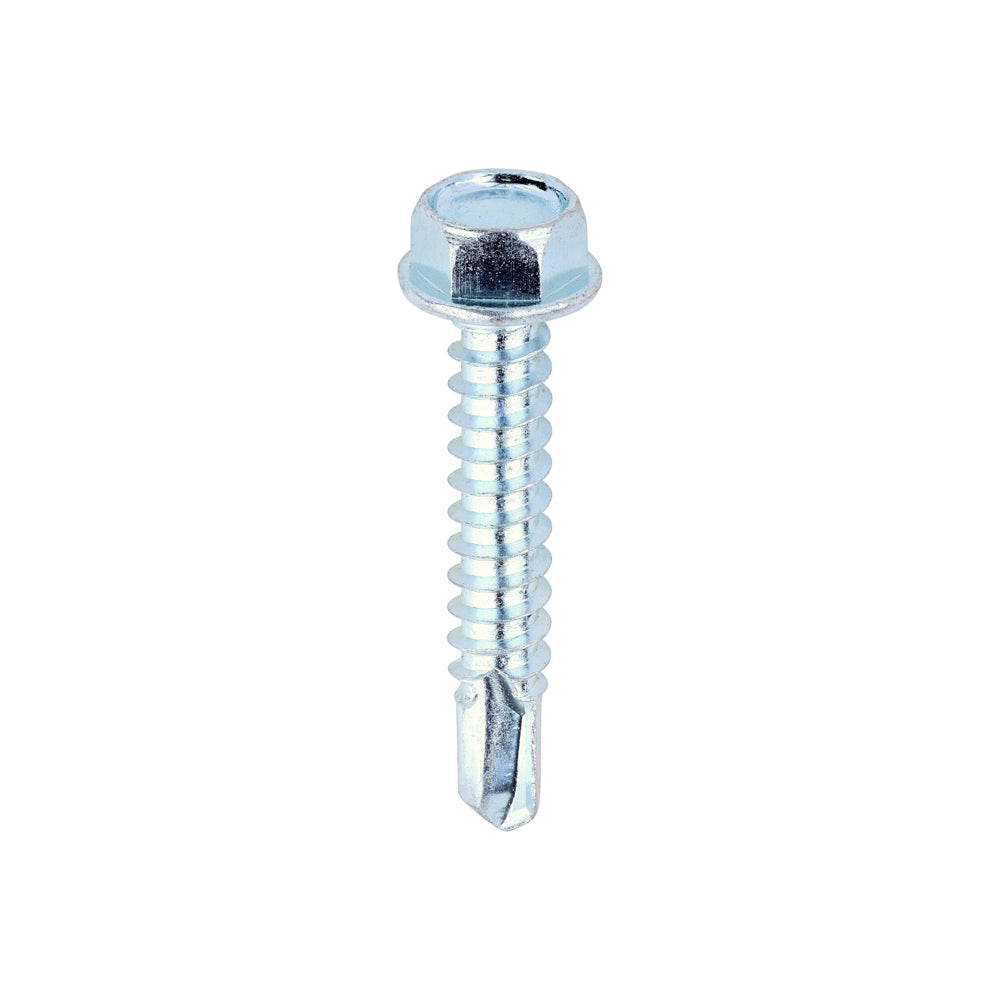 TIMCO Self-Drilling Light Section Silver Screws - 12 x 1 1/4 - Image