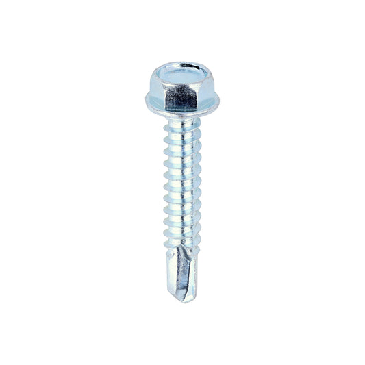 TIMCO Self-Drilling Light Section Silver Screws - 12 x 1 1/4 - Image