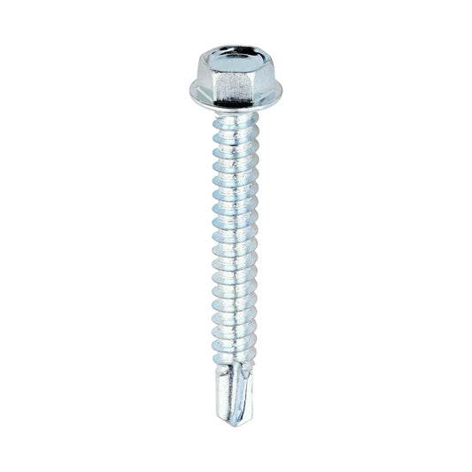TIMCO Self-Drilling Light Section Silver Screws - 12 x 1 3/4 - Image