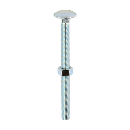 TIMCO Carriage Bolts DIN603 & Hex Full Nuts DIN934 Silver - M12 x 150 - Image