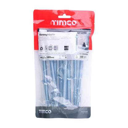TIMCO Throughbolts Silver - M12 x 180 - Image
