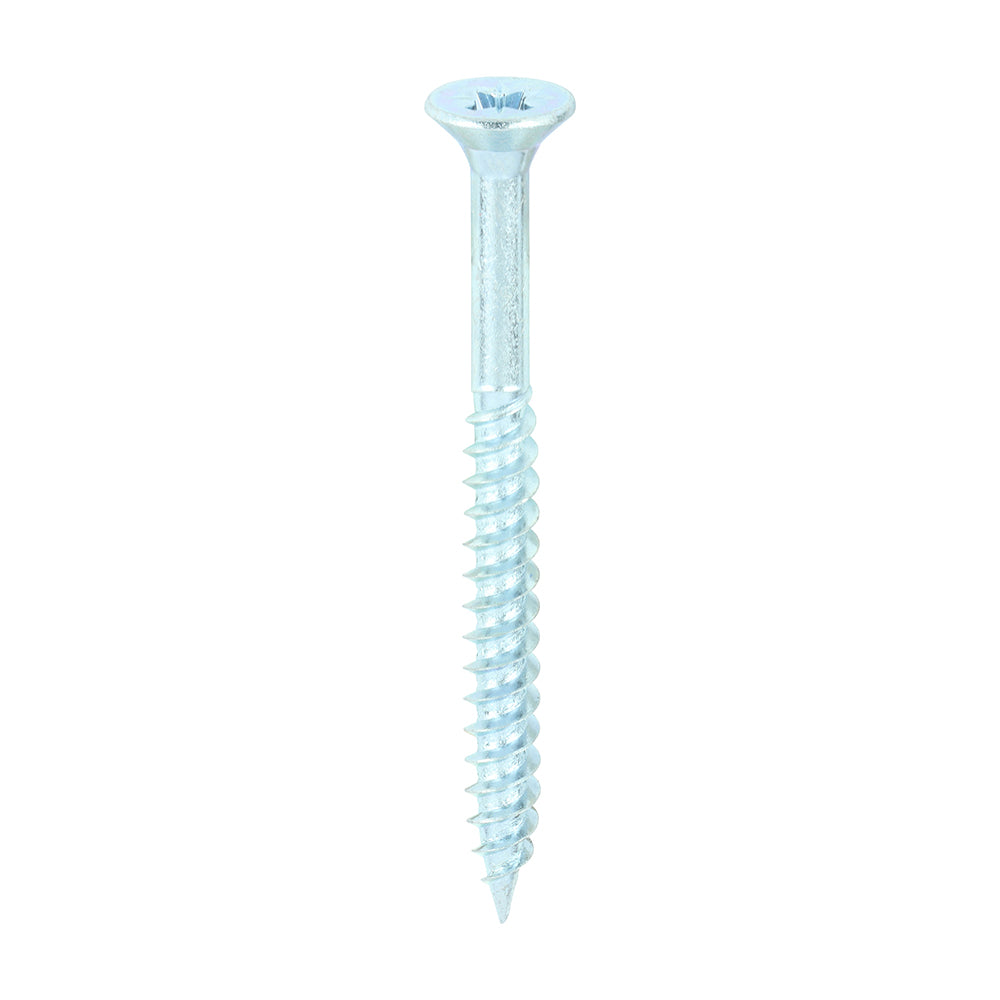 TIMCO Twin-Threaded Countersunk Silver Woodscrews - 12 x 2 1/2 - Image