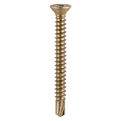 TIMCO Window Fabrication Screws Countersunk with Ribs PH Self-Tapping Self-Drilling Point Yellow - 3.9 x 19 - Image