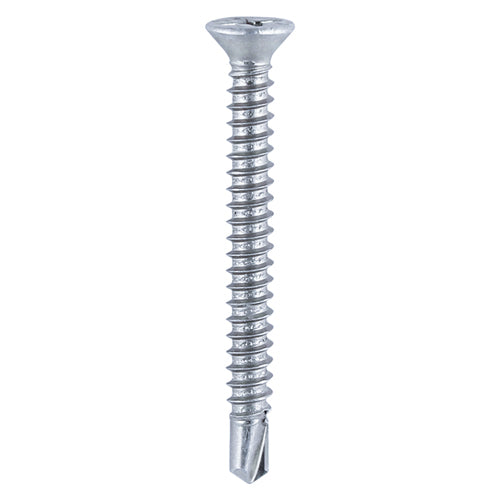 TIMCO Window Fabrication Screws Countersunk with Ribs PH Self-Tapping Self-Drilling Point Zinc - 3.9 x 19 - Image