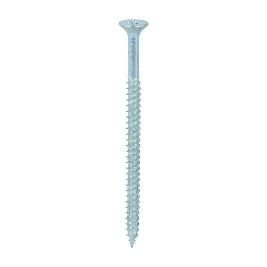 TIMCO Twin-Threaded Countersunk Silver Woodscrews - 12 x 3 1/2 - Image