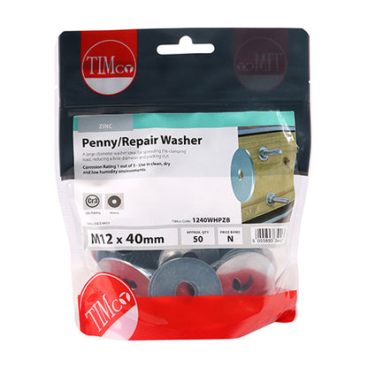 TIMCO Penny / Repair Washers DIN9054 Silver - M12 x 40 - Image