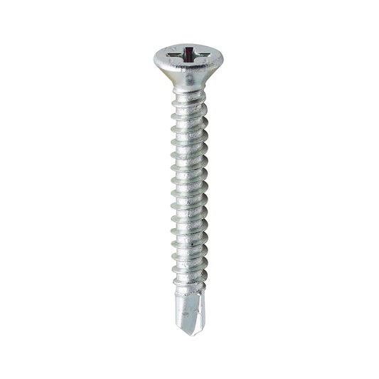 TIMCO Window Fabrication Screws Countersunk PH Self-Tapping Self-Drilling Point Zinc - 3.9 x 32 - Image