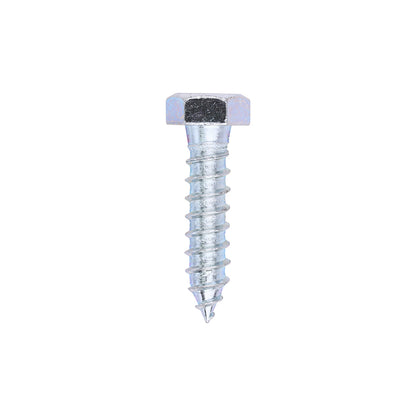 TIMCO Coach Screws Hex Head Silver  - 12.0 x 50 - Image