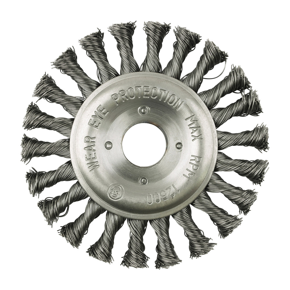TIMCO Wheel Brush Twisted Knot Steel Wire - 125mm - Image