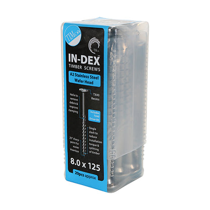TIMCO Wafer Head A2 Stainless Steel Timber Screws  - 8.0 x 125 - Image