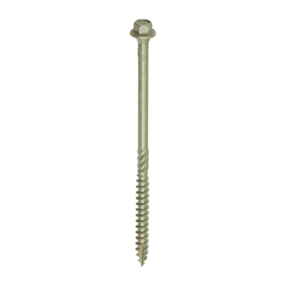 TIMCO Timber Screws Hex Flange Head Exterior Green - 6.7 x 125 - Image